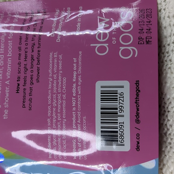 dew of the gods Frozé Vitamin BodyScrub, 150ml/5.29fl oz - Picture 9 of 13